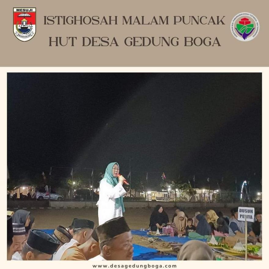 Hari Ulang Tahun Desa, Gedung Boga Lakukan Istighosah